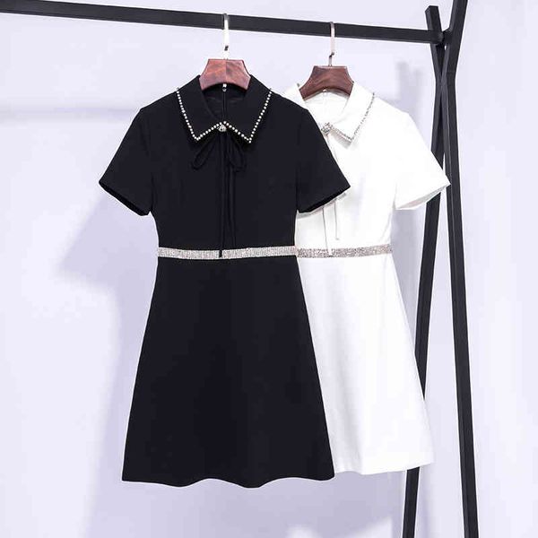 casual dresses celebrity ol style dress women's short sleeve doll collar waist closed celebrity small fragrance nail bead studded diamo, Black;gray
casual dresses celebrity ol style dress women's short sleeve doll collar waist closed celebrity small fragrance nail bead studded diamo, Black;gray