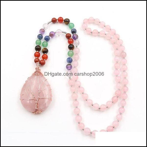 pendant necklaces pendants jewelry natural drop crystal tree of life with quartz beads sweater chain necklace for women xmas gift delivery, Silver
pendant necklaces pendants jewelry natural drop crystal tree of life with quartz beads sweater chain necklace for women xmas gift delivery, Silver