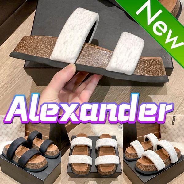 designer alexander embroidered logo ronan slide sandals fashion platform slippers with box luxury womens beach sandal lady flat summer outdo, Black
designer alexander embroidered logo ronan slide sandals fashion platform slippers with box luxury womens beach sandal lady flat summer outdo, Black
