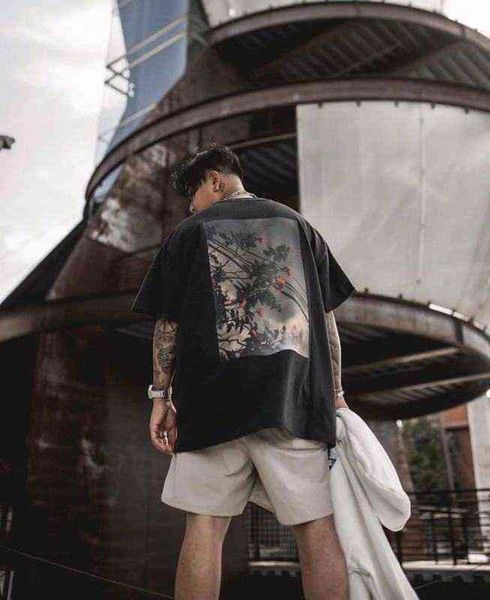 trendy multi thread floral print round neck loose versatile men's t shirts essential women's short sleeve peach blossom outdoor la, White;black
trendy multi thread floral print round neck loose versatile men's t shirts essential women's short sleeve peach blossom outdoor la, White;black