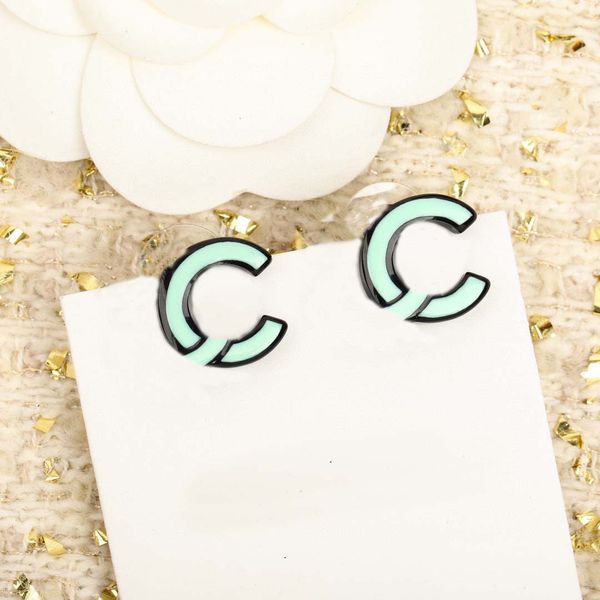 2022 charm stud earring with black green and white color acrylic design for women engagement jewelry gift have box stamp ps7972, Golden
2022 charm stud earring with black green and white color acrylic design for women engagement jewelry gift have box stamp ps7972, Golden
