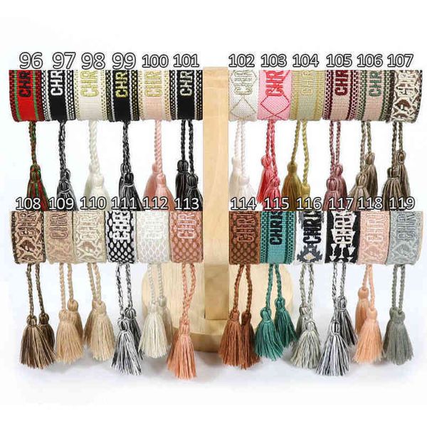classic fashion brand bangles bracelets luxury women men handmade signature embroidered woven tassel adjustable bracelet jewelry friendship, Black
classic fashion brand bangles bracelets luxury women men handmade signature embroidered woven tassel adjustable bracelet jewelry friendship, Black