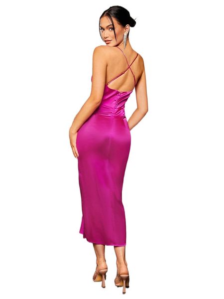 cut out crisscross back slit thigh satin bridesmaid dress j6qy#, White;black
cut out crisscross back slit thigh satin bridesmaid dress j6qy#, White;black