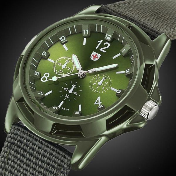 military mens date canvas wristwatch band stainless steel sport quartz wrist watch for men waterproof reloj relojes hombre, Slivery;brown
military mens date canvas wristwatch band stainless steel sport quartz wrist watch for men waterproof reloj relojes hombre, Slivery;brown