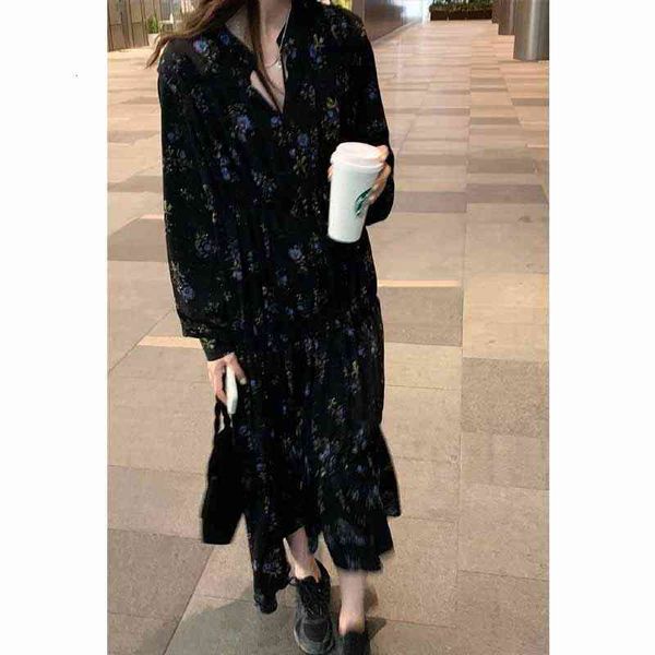 casual dresses net red korean version with long sleeved floral dress inside, female autumn and winter high-grade feeling, small man bottomed, Black;gray
casual dresses net red korean version with long sleeved floral dress inside, female autumn and winter high-grade feeling, small man bottomed, Black;gray