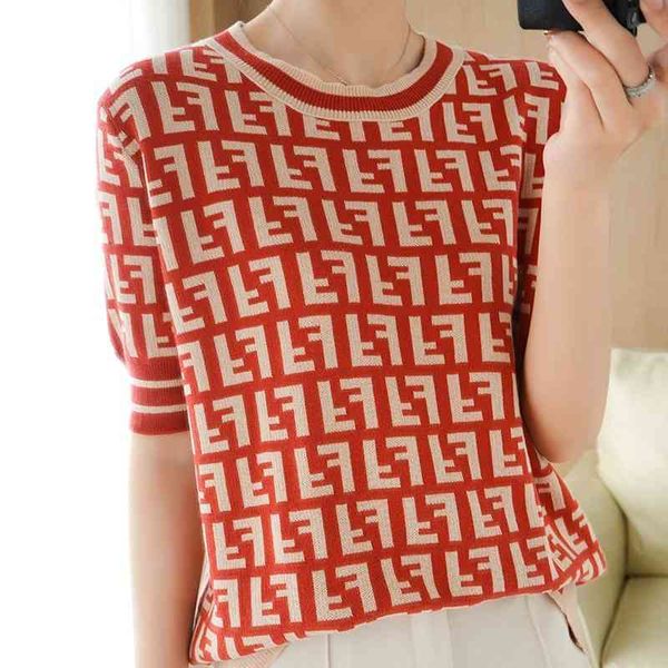 2022 spring and summer new cotton linen knitted short sleeve t-shirt women's round neck korean version slim fit fashion versatile, White
2022 spring and summer new cotton linen knitted short sleeve t-shirt women's round neck korean version slim fit fashion versatile, White