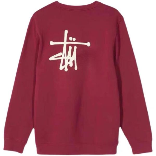 men's sweater tide brand stuy classic letter printing loose pullover fashion cotton long-sleeved t-shirt wine red, Black
men's sweater tide brand stuy classic letter printing loose pullover fashion cotton long-sleeved t-shirt wine red, Black