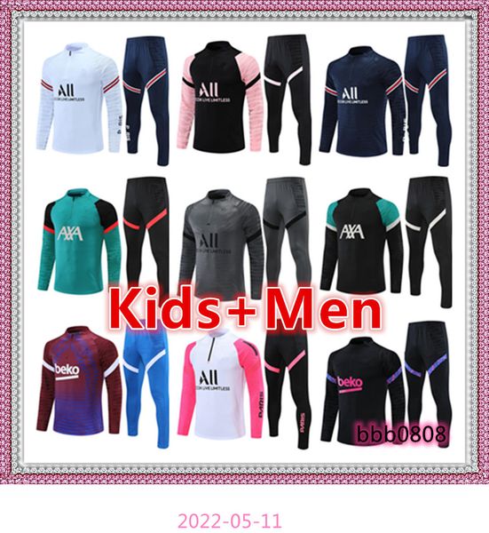 mens + kids football tracksuits training suit jerseys jacket sets 2021 2022 men kid soccer tracksuit jogging kit chandal futbol survetement, Black
mens + kids football tracksuits training suit jerseys jacket sets 2021 2022 men kid soccer tracksuit jogging kit chandal futbol survetement, Black