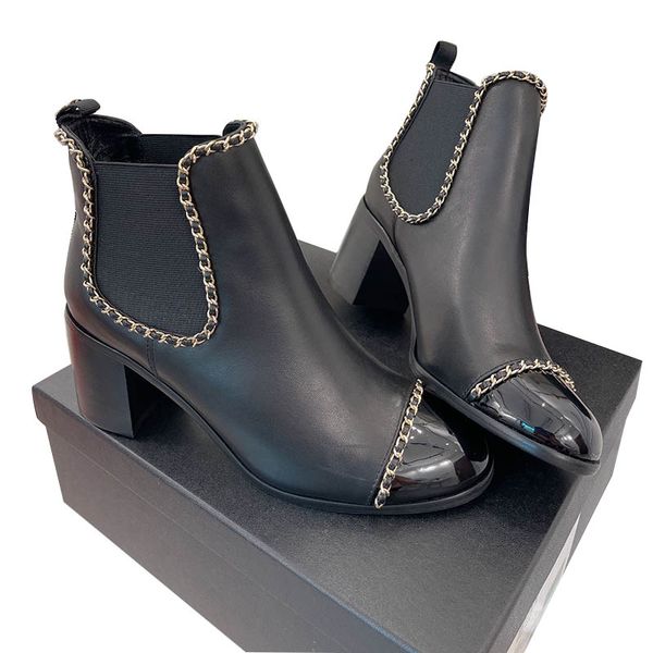 202ss fall winter womens classic chain chunky heel ankle boots heel 7cm /3cm retro round toe lambskin knight rainboots western snow fashion, Black
202ss fall winter womens classic chain chunky heel ankle boots heel 7cm /3cm retro round toe lambskin knight rainboots western snow fashion, Black