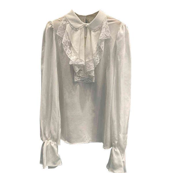 miu home white chiffon shirt lace splicing long sleeved shirt flare sleeve women's 2022 early autumn new
miu home white chiffon shirt lace splicing long sleeved shirt flare sleeve women's 2022 early autumn new