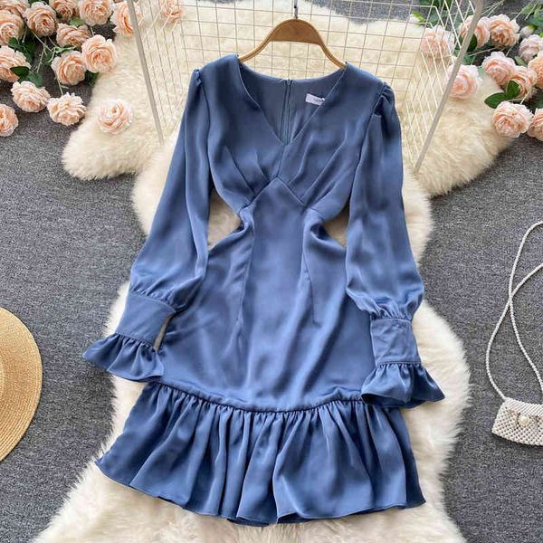 casual dresses 2022 early spring french minority irregular pleated ruffle skirt children's waist slim dress batg, Black;gray
casual dresses 2022 early spring french minority irregular pleated ruffle skirt children's waist slim dress batg, Black;gray
