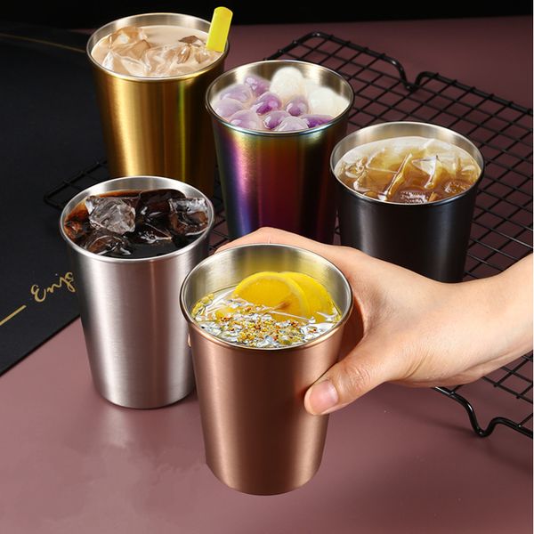 230/350/500ml wine glasses stainless steel beer cups household office bar water drinks coffee tumbler tea milk mugs kitchen drinkware
230/350/500ml wine glasses stainless steel beer cups household office bar water drinks coffee tumbler tea milk mugs kitchen drinkware