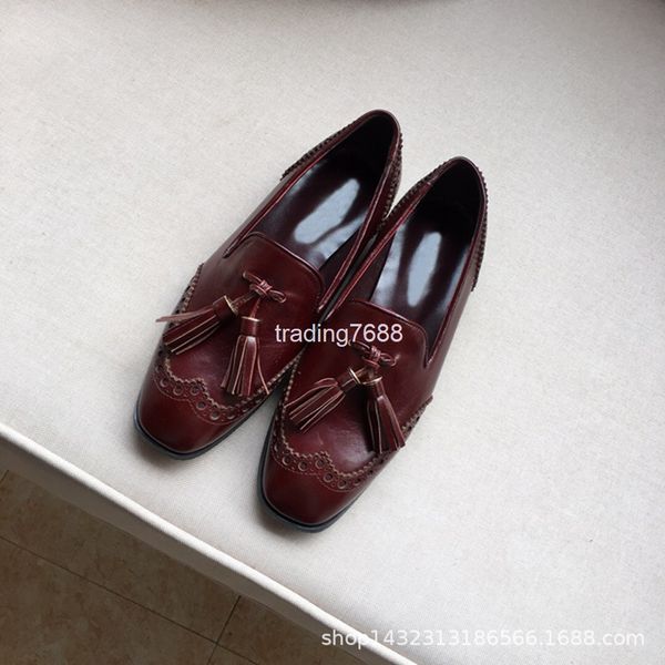 dress shoes spring british style small leather shoes, tassel, square head, shallow mouth, flat sole, casual single shoe fashion, Black
dress shoes spring british style small leather shoes, tassel, square head, shallow mouth, flat sole, casual single shoe fashion, Black
