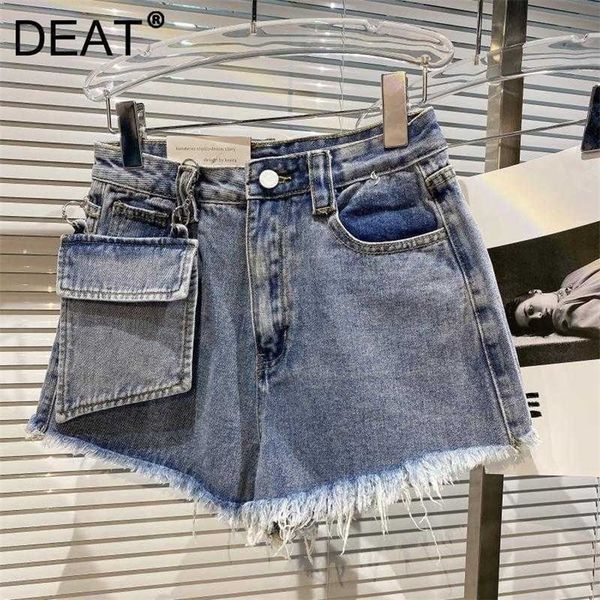 deat spring summer fashion casual big pocket bag raw edge trouser leg three cent denim straight shorts women sk815 210709, White;black
deat spring summer fashion casual big pocket bag raw edge trouser leg three cent denim straight shorts women sk815 210709, White;black