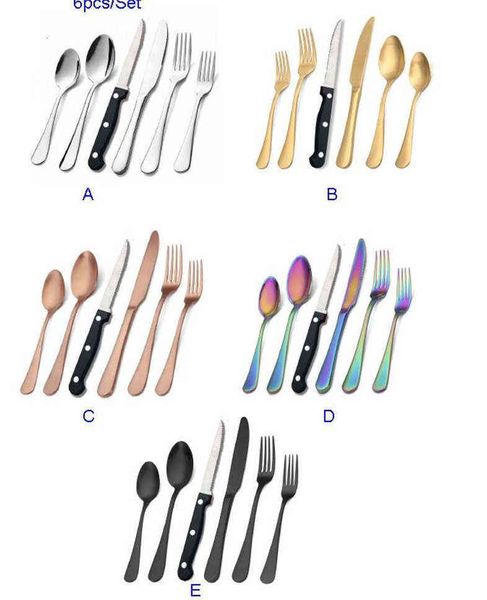24pcs/set matte black silverware set with steak knives stainless steel flatware cutlery kits service for 4pcs hand wash dhl
24pcs/set matte black silverware set with steak knives stainless steel flatware cutlery kits service for 4pcs hand wash dhl