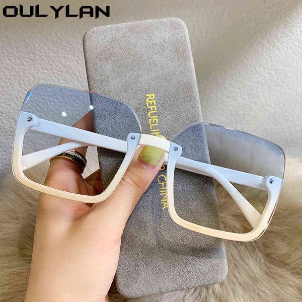 oulylan 2022 fashion square sunglasses women vintage half frame oversized sun glasses for men luxury white blue eyewear uv400 y220421, White;black
oulylan 2022 fashion square sunglasses women vintage half frame oversized sun glasses for men luxury white blue eyewear uv400 y220421, White;black