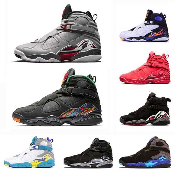 with box brand 8 vii 8s men basketball shoes threem reflective three peat aqua chrome countdown pack playoff captain outdoor sports sneakers, Black
with box brand 8 vii 8s men basketball shoes threem reflective three peat aqua chrome countdown pack playoff captain outdoor sports sneakers, Black