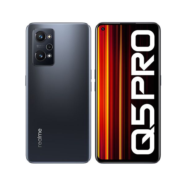 Original Oppo Realme Q5 Pro 5G Mobile Phone 8GB RAM 128GB 256GB ROM Snapdragon 870 64.0MP Android 6.62" 120Hz AMOLED E4 Full Screen Fingerprint ID Face Smart Cellphone