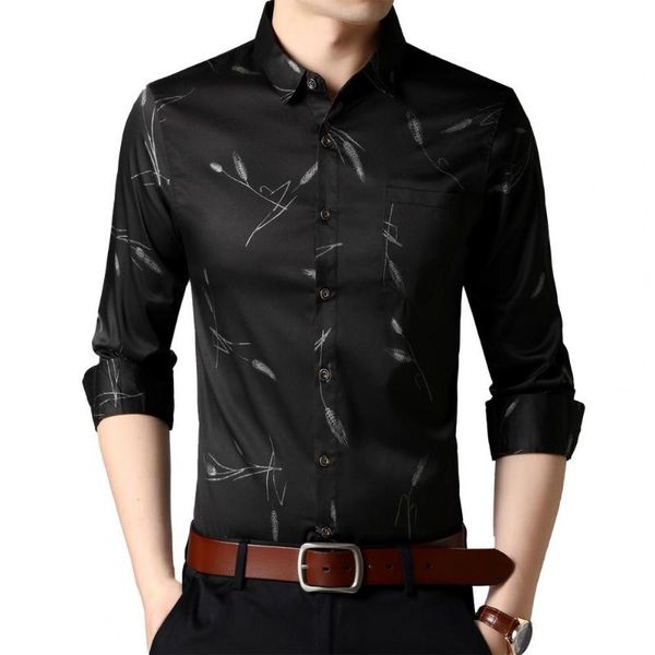 men's polos breathable slim stylish shirts men casual long sleeve turn down collar wheat ears print business office shirt top, White;black
men's polos breathable slim stylish shirts men casual long sleeve turn down collar wheat ears print business office shirt top, White;black