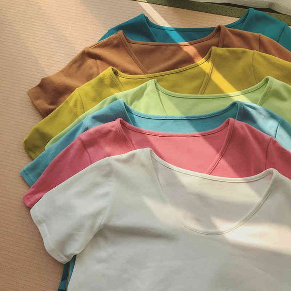 women's t-shirt 2022 round neck color short sleeve t-shirt women's summer 2022 solid loose casual pullover djyr, White
women's t-shirt 2022 round neck color short sleeve t-shirt women's summer 2022 solid loose casual pullover djyr, White