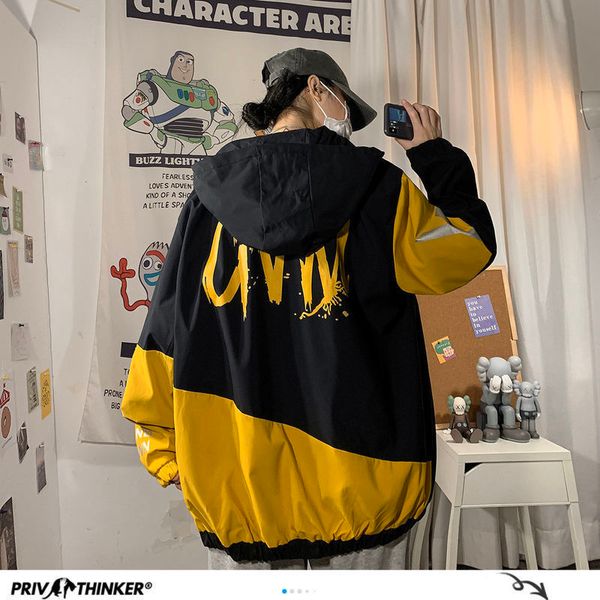 privathinker japanese style coat autumn big size mens korean jackets style fashion casual loose streetwear jacket 201104, Black;brown
privathinker japanese style coat autumn big size mens korean jackets style fashion casual loose streetwear jacket 201104, Black;brown