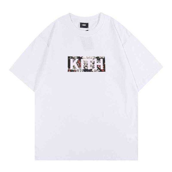 fashion brand kitt floral classic box tee print t-shirt men's and women's large short sleeve, White;black
fashion brand kitt floral classic box tee print t-shirt men's and women's large short sleeve, White;black