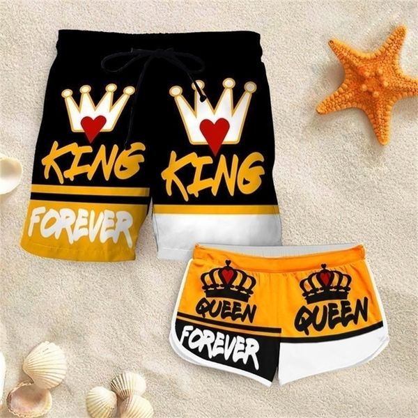 couple matching king and queen cute fashion shorts 3d print casual shorts men women for couple outfit beach shorts w220617, White;black
couple matching king and queen cute fashion shorts 3d print casual shorts men women for couple outfit beach shorts w220617, White;black