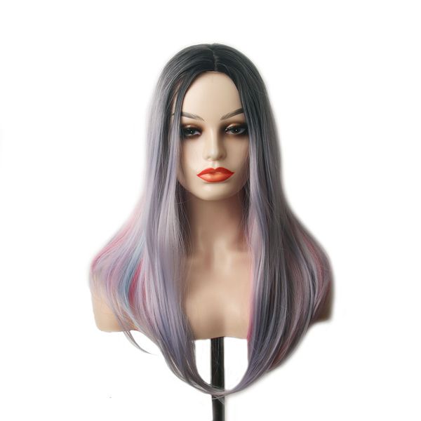 synthetic wig woodfestival straight pink blue black mix color hair medium length party wigs for women female cosplay
synthetic wig woodfestival straight pink blue black mix color hair medium length party wigs for women female cosplay