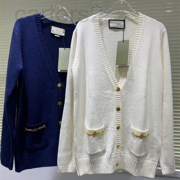 women's sweaters designer straight 2021 early autumn new simple metal chain button knitted v-neck wool long sleeved cardigan 09ph, White;black
women's sweaters designer straight 2021 early autumn new simple metal chain button knitted v-neck wool long sleeved cardigan 09ph, White;black