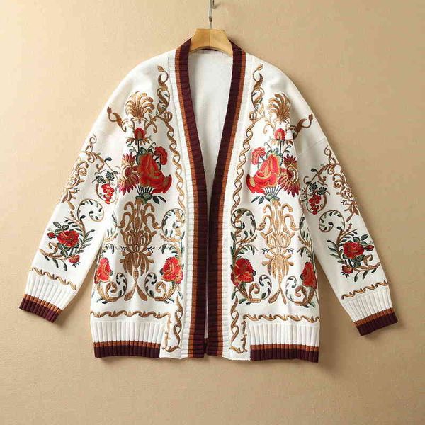 women's sweaters outside, it's a cardigan, ladies' heavy industry embroidery, winter long sleeved wool loose white thick swea, White;black
women's sweaters outside, it's a cardigan, ladies' heavy industry embroidery, winter long sleeved wool loose white thick swea, White;black