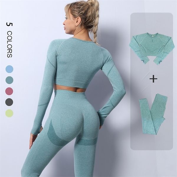 2pcs seamless yoga set women tracksuit high waist leggings workout sportswear gym clothing fitness crop sports suits 220317, Gray
2pcs seamless yoga set women tracksuit high waist leggings workout sportswear gym clothing fitness crop sports suits 220317, Gray