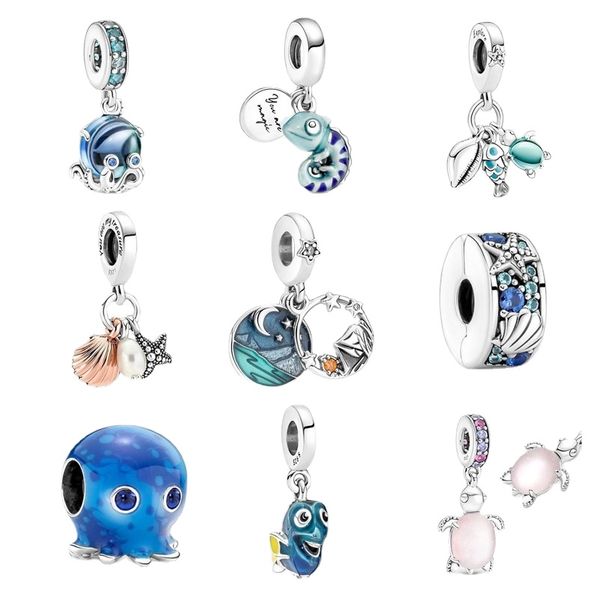 2022 brand new summer blue ocean 925 sterling silver starfish shell clip beads for pandora charm diy jewelry bracelet gift ocs pendant, White
2022 brand new summer blue ocean 925 sterling silver starfish shell clip beads for pandora charm diy jewelry bracelet gift ocs pendant, White