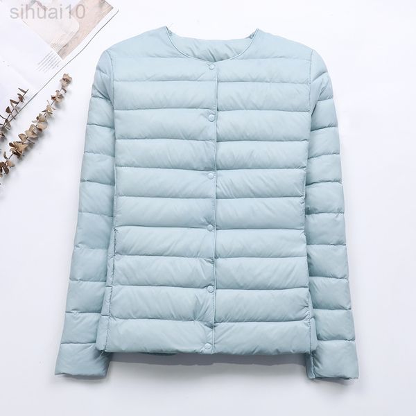 ultra light duck down jacket women 2022 autumn winter slim short collarless down coat female windproof parka portable outerwear l220730, Black
ultra light duck down jacket women 2022 autumn winter slim short collarless down coat female windproof parka portable outerwear l220730, Black