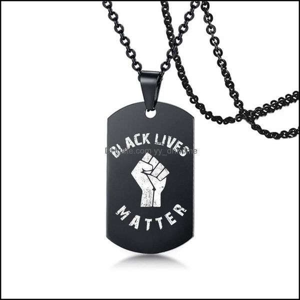 pendant necklaces pendants jewelry black lives matter necklace hip-hop stainless steel protest military brand boy gifts drop delivery 2021, Silver
pendant necklaces pendants jewelry black lives matter necklace hip-hop stainless steel protest military brand boy gifts drop delivery 2021, Silver