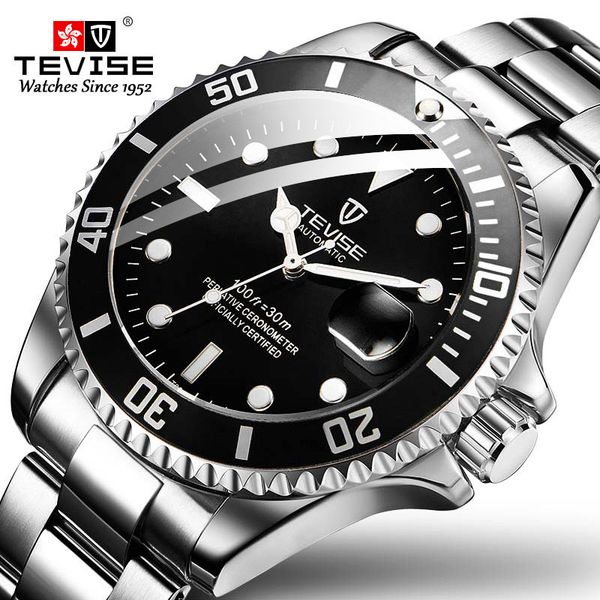 tevise men mechanical watches automatic brand luxury waterproof steel quartz wristwatches masculino 220621, Slivery;brown
tevise men mechanical watches automatic brand luxury waterproof steel quartz wristwatches masculino 220621, Slivery;brown