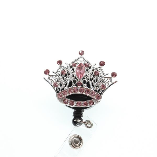1pc /5pcs /10pcs pink rhinestone crystal crown badge reel retractable id badge holder for nurse student staff, Gray
1pc /5pcs /10pcs pink rhinestone crystal crown badge reel retractable id badge holder for nurse student staff, Gray