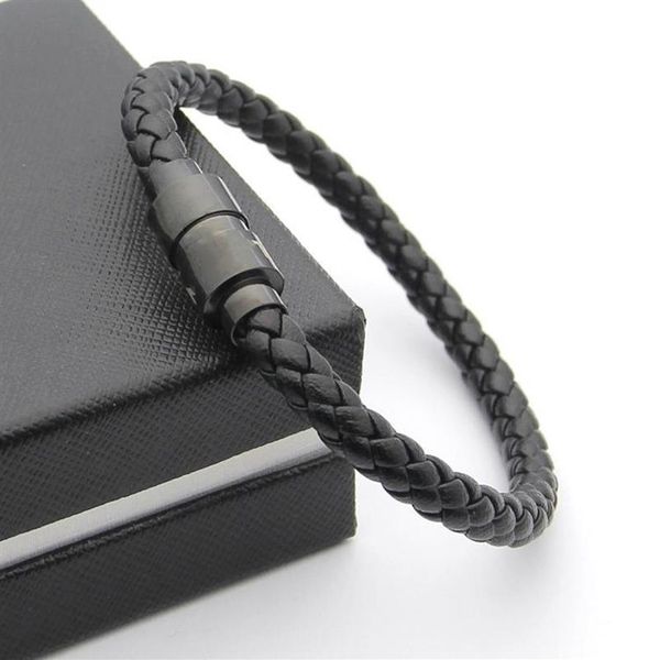 luxury black woven leather bracelets magnetic shut design with six star branding french man jewelry charm bracelet as christmas gi313g, Golden;silver
luxury black woven leather bracelets magnetic shut design with six star branding french man jewelry charm bracelet as christmas gi313g, Golden;silver