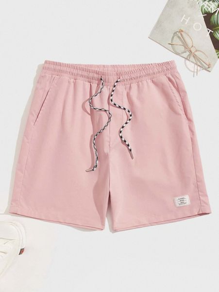 men letter graphic drawstring shorts k5cr#, White;black