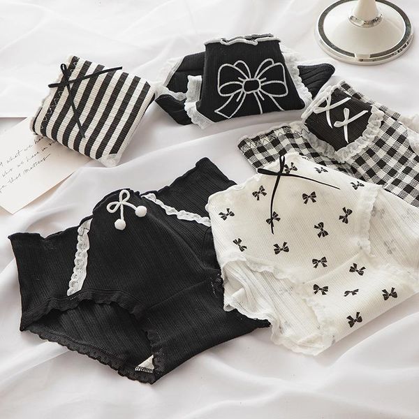 harajuku japan cotton panties female underpants women underwear soft lingerie lace up briefs bowknot printed pantys wdc473, Black;pink
harajuku japan cotton panties female underpants women underwear soft lingerie lace up briefs bowknot printed pantys wdc473, Black;pink