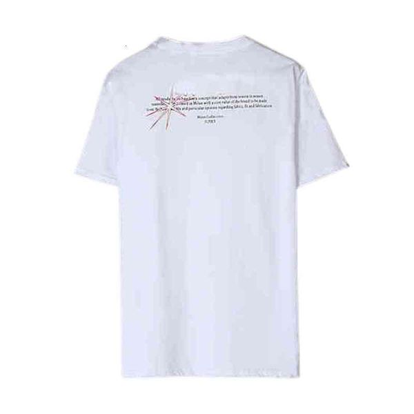 off men's t-shirts tide brand style white new oil painting letter printing loose and women's t-shirt same round neck short, White;black
off men's t-shirts tide brand style white new oil painting letter printing loose and women's t-shirt same round neck short, White;black