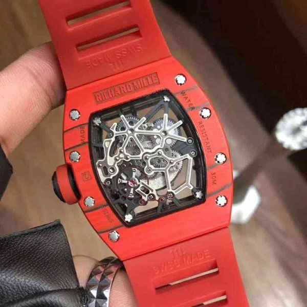 luxury mens mechanics watch richa milles wristwatch business leisure carbon fiber red personalized hollowed out men's automatic mechani, Slivery;golden
luxury mens mechanics watch richa milles wristwatch business leisure carbon fiber red personalized hollowed out men's automatic mechani, Slivery;golden