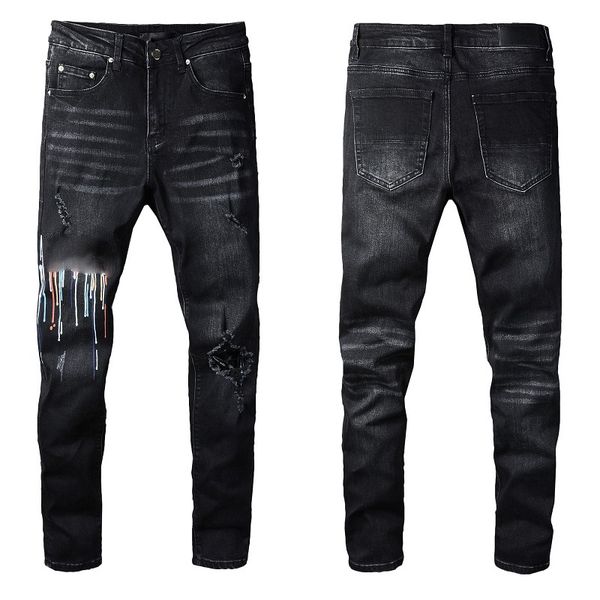 mens jeans denim desinger jean black ripped pants version skinny casual straight italy style bike motorcycle rock revival trousers, Blue
mens jeans denim desinger jean black ripped pants version skinny casual straight italy style bike motorcycle rock revival trousers, Blue