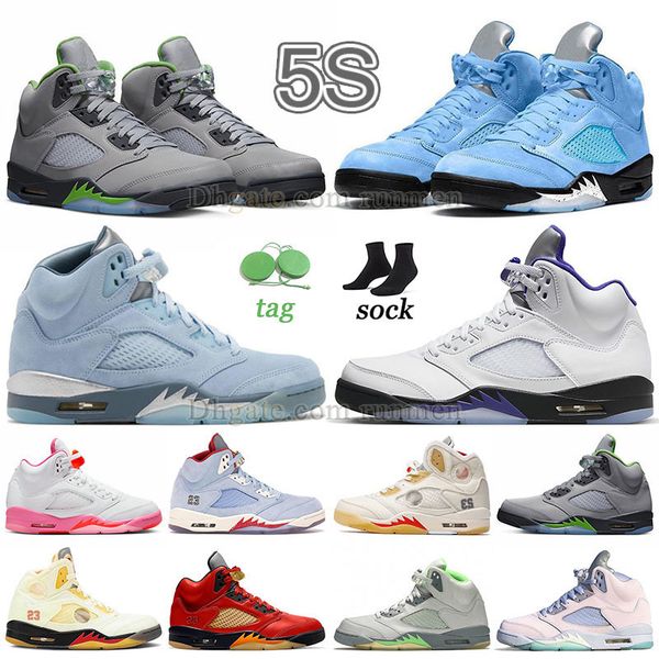2022 new mens 5s unc basketball shoes jumpman 5 hare green bean blue bird light aqua pinksicle mars for her prfc designer sneakers ice blueb
2022 new mens 5s unc basketball shoes jumpman 5 hare green bean blue bird light aqua pinksicle mars for her prfc designer sneakers ice blueb