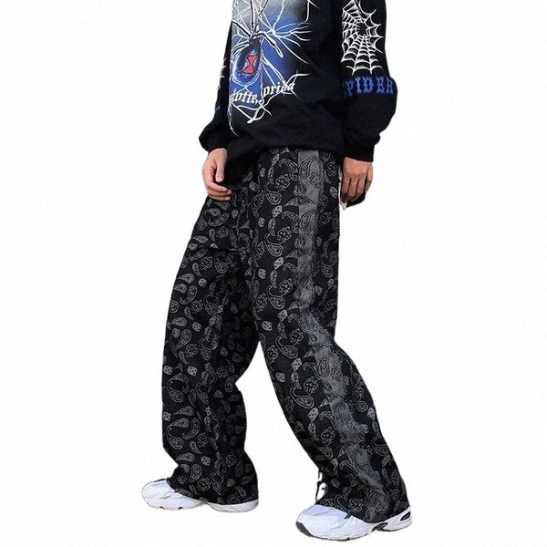 men's jeans harajuku retro cashew flower pants mens loose straight wide leg denim trousers streetwear patchwork casual d2jf#, Blue
men's jeans harajuku retro cashew flower pants mens loose straight wide leg denim trousers streetwear patchwork casual d2jf#, Blue