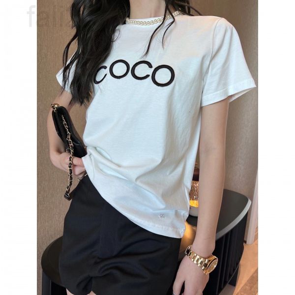 women's t-shirt designer chaopai 22 early spring new niche round neck loose fashion foreign style letter printed t-shirt short sleeved, White
women's t-shirt designer chaopai 22 early spring new niche round neck loose fashion foreign style letter printed t-shirt short sleeved, White