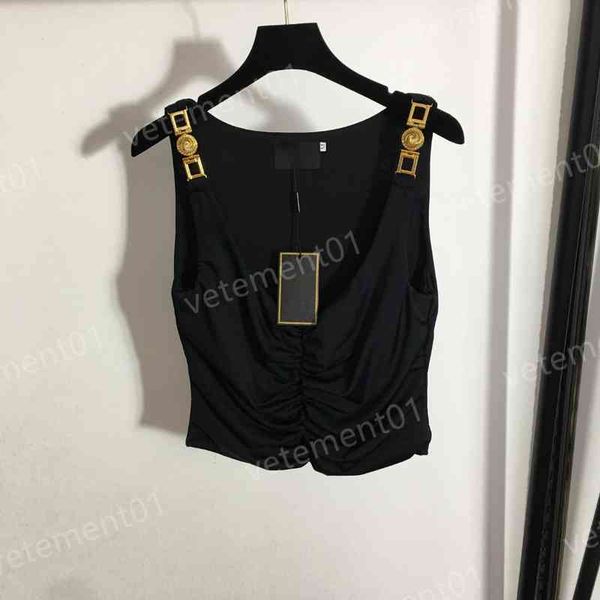 womens t-shirts metal shoulder button slim fit cool tanks summer comfort luxury designer casual women clothing, White
womens t-shirts metal shoulder button slim fit cool tanks summer comfort luxury designer casual women clothing, White