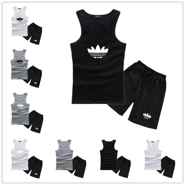 men's summer sports t-shirt print logo beach suits fashion vest seaside holiday t-shirts casual outfits shorts sets men 2 piece sportsw, White;black
men's summer sports t-shirt print logo beach suits fashion vest seaside holiday t-shirts casual outfits shorts sets men 2 piece sportsw, White;black