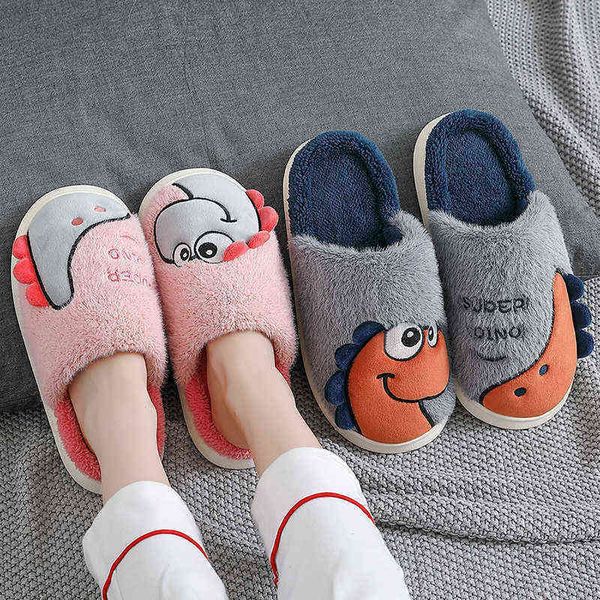 slippers women men cotton warm indoor cartoon dinosaur fuzzy slides plush eva thick home flat platform outdoor anti slip shoes 1119, Black
slippers women men cotton warm indoor cartoon dinosaur fuzzy slides plush eva thick home flat platform outdoor anti slip shoes 1119, Black