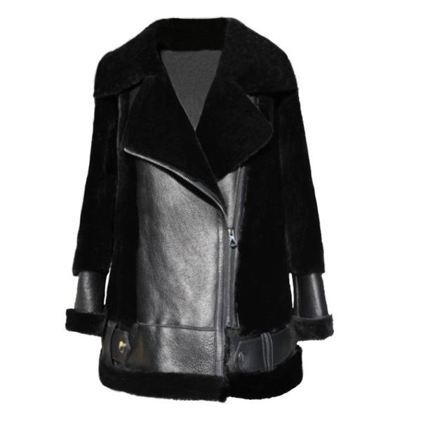 & women's fur faux oftbuy 2021 locomotive real natural wool winter jacket women coat double-faced genuine leather warm fashion outerwea, Black
& women's fur faux oftbuy 2021 locomotive real natural wool winter jacket women coat double-faced genuine leather warm fashion outerwea, Black