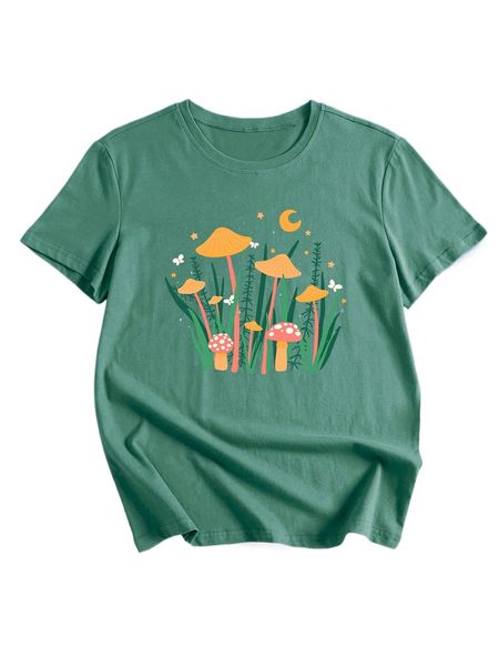 romwe x tkcreates mushroom print tee s2gc#, White
romwe x tkcreates mushroom print tee s2gc#, White